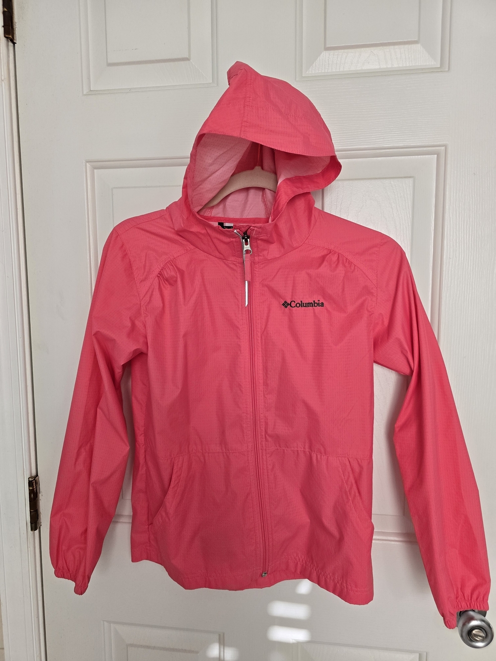Columbia Kids Bright Pink Hooded Raincoat